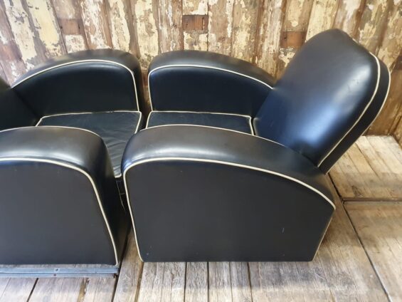 leather art deco armchairs seating armchairs