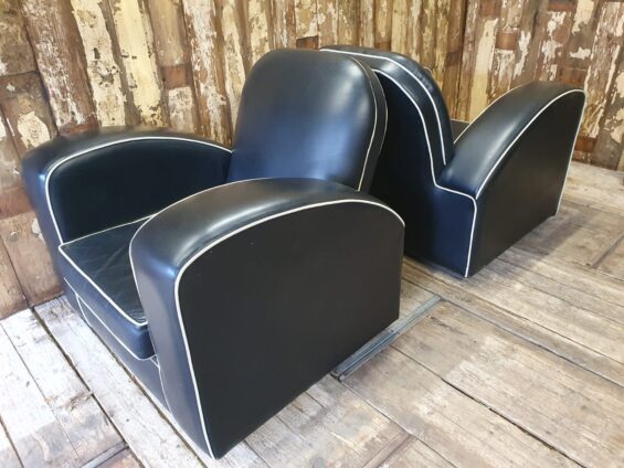 leather art deco armchairs seating armchairs