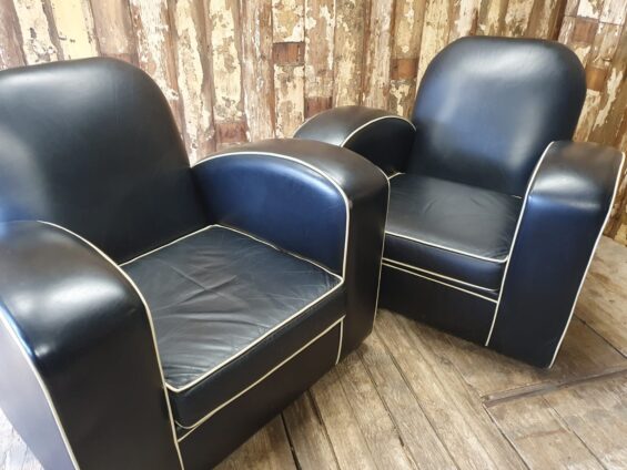 leather art deco armchairs seating armchairs