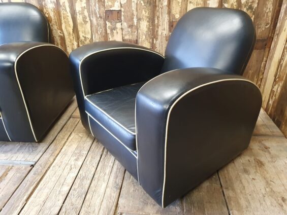 leather art deco armchairs seating armchairs