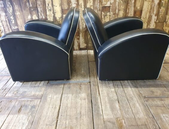 leather art deco armchairs seating armchairs