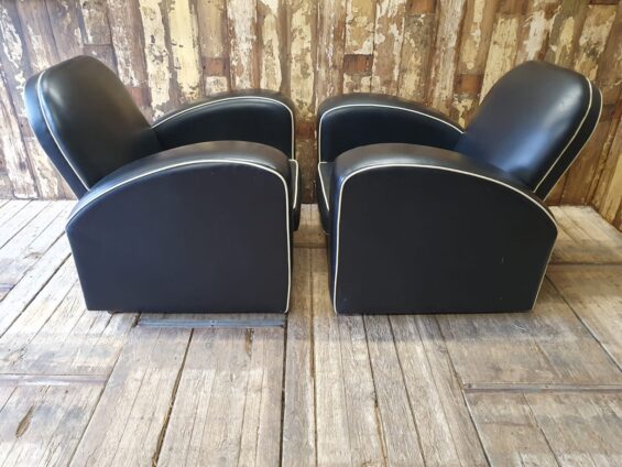 leather art deco armchairs seating armchairs