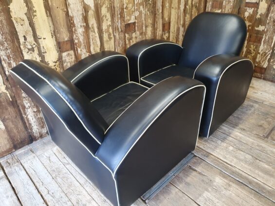 leather art deco armchairs seating armchairs