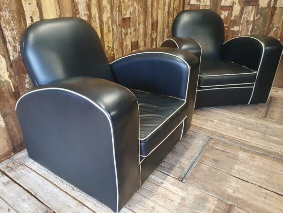 leather art deco armchairs seating armchairs