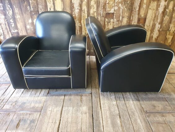 leather art deco armchairs seating armchairs