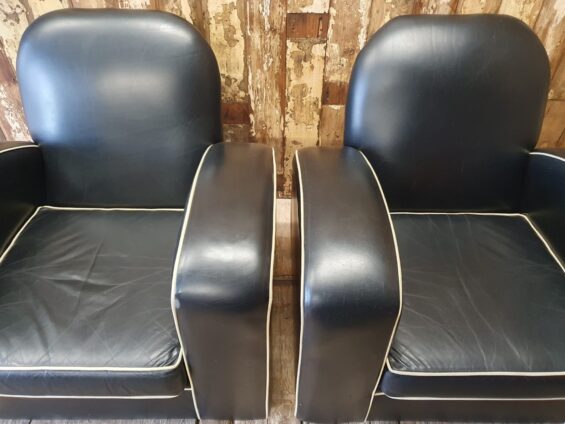 leather art deco armchairs seating armchairs