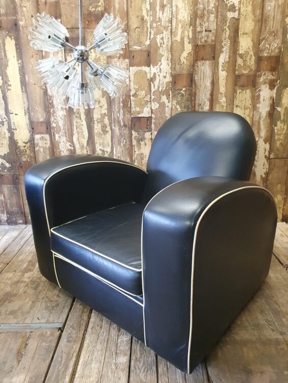 leather art deco armchairs seating armchairs