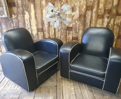 leather art deco armchairs seating armchairs
