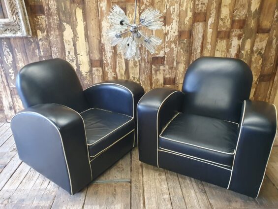 leather art deco armchairs seating armchairs