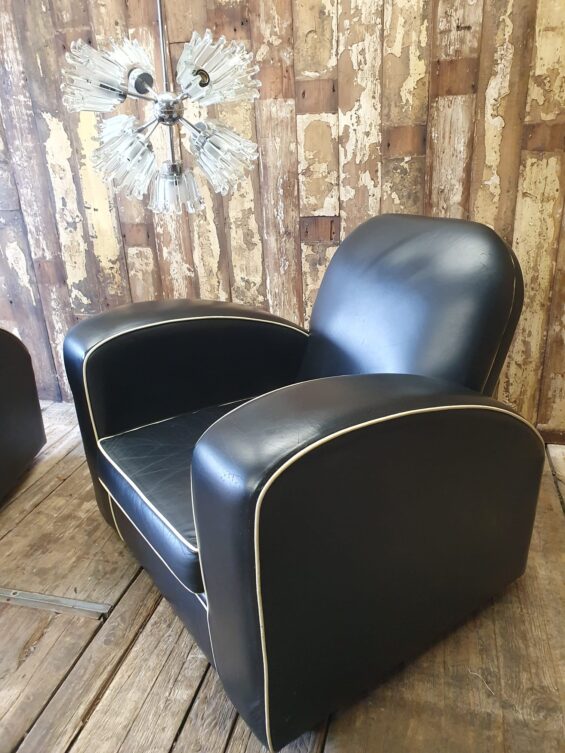 leather art deco armchairs seating armchairs