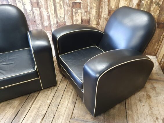 leather art deco armchairs seating armchairs