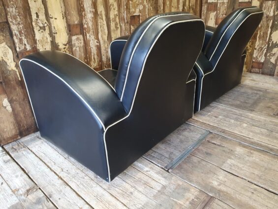 leather art deco armchairs seating armchairs