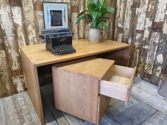 oak desk and tabouret set furniture tables