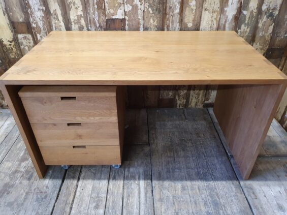 oak desk and tabouret set furniture tables