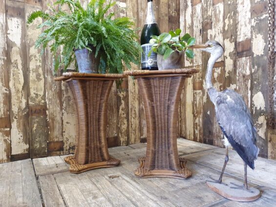 rattan plant stands decorative homewares garden