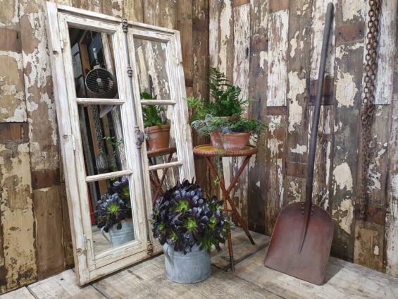 french wooden mirrored window mirrors garden