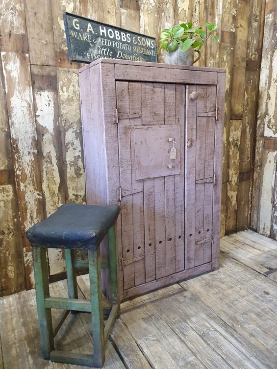 a painted wooden cupboard furniture cupboards and cabinets industrial