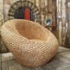 rattan ball pod chair seating armchairs garden furniture