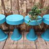 fibre glass tulip stools seating stools garden furniture