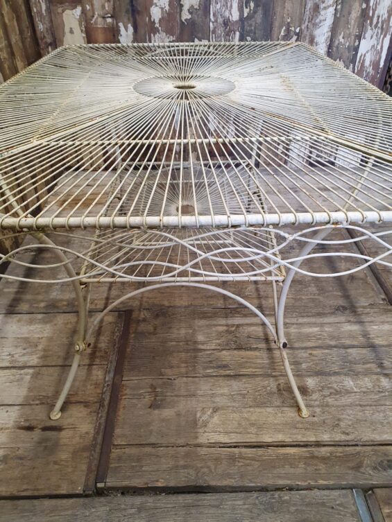 rectangular wire table furniture tables garden