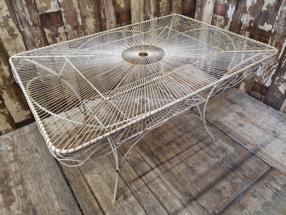 rectangular wire table furniture tables garden