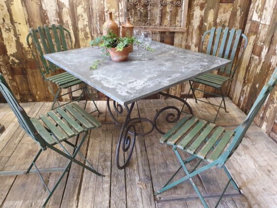zinc wrought iron table furniture tables garden furniture