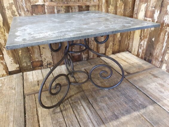 zinc wrought iron table furniture tables garden furniture