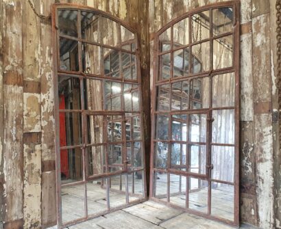 cast iron factory window mirrors industrial garden