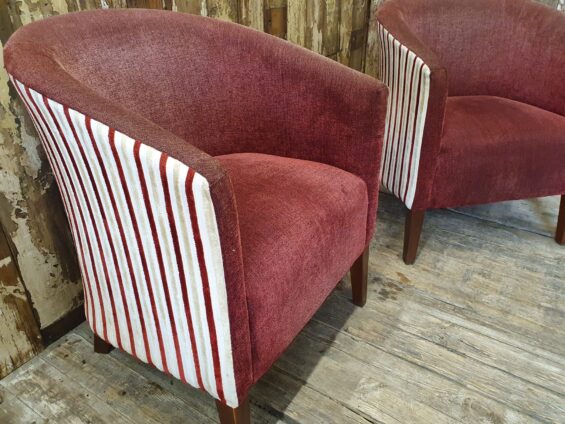 velour tub chairs seating armchairs