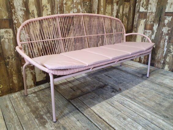 plastic rattan bench garden furniture occasional chairs seating