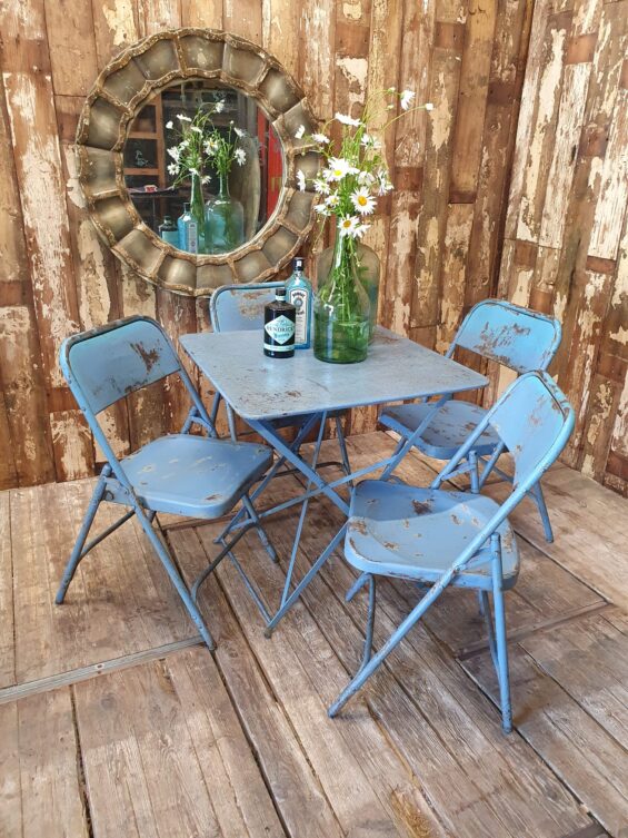 square metal bistro set garden furniture tables