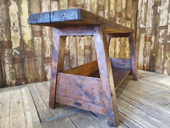 large carpenters workbench furniture tables industrial