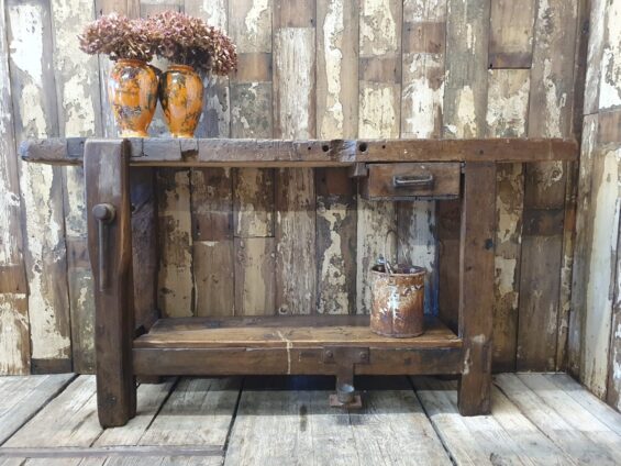 wooden workbench furniture tables industrial