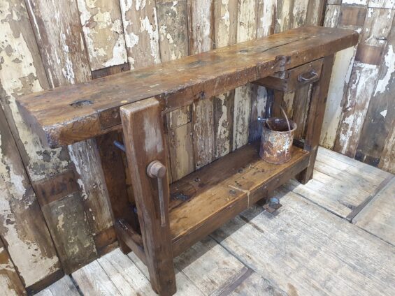 wooden workbench furniture tables industrial