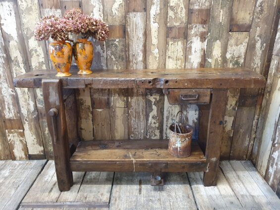 wooden workbench furniture tables industrial