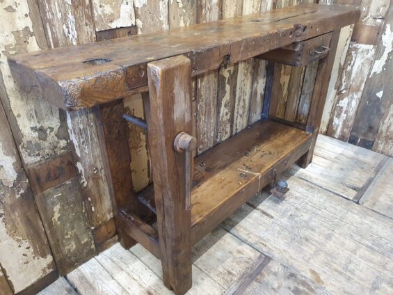 wooden workbench furniture tables industrial