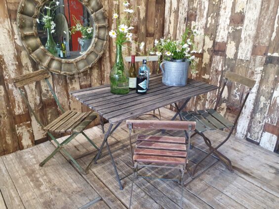 wooden folding garden table furniture