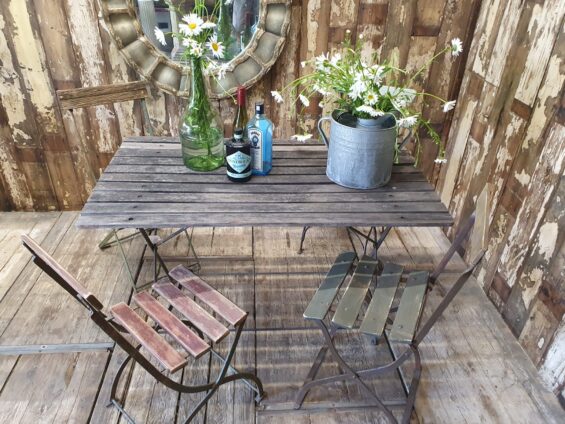 wooden folding garden table furniture