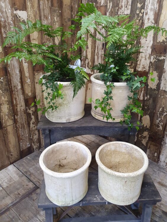 handmade clay plant pots garden