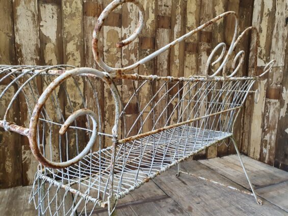 wirework bench garden furniture seating