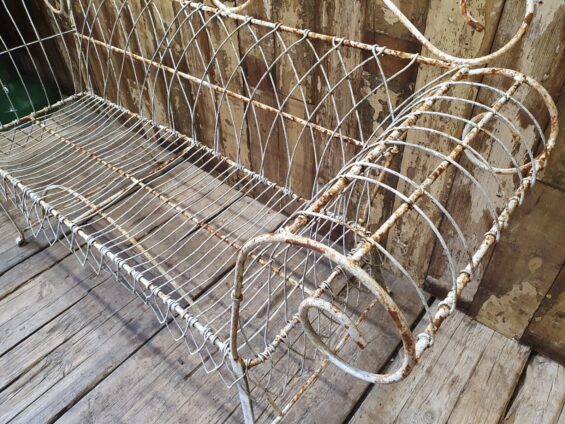 wirework bench garden furniture seating