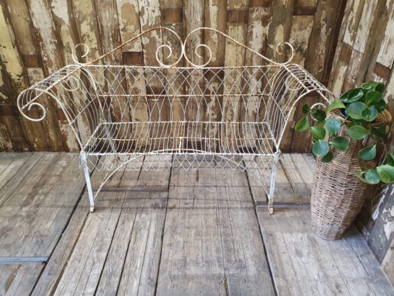 wirework bench garden furniture seating