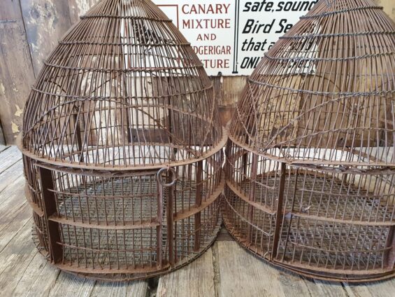 wirework double birdcage decorative homewares garden