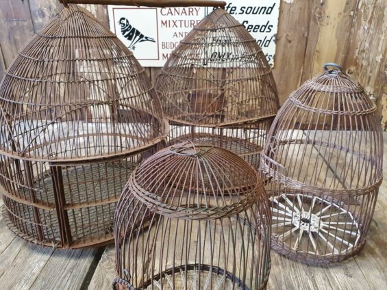 wirework double birdcage decorative homewares garden