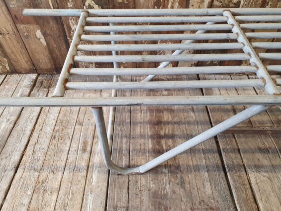 industrial galvanised steel hay stretcher garden decorative