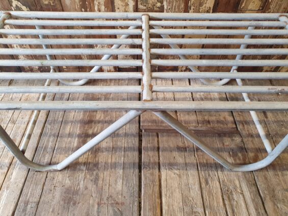 industrial galvanised steel hay stretcher garden decorative