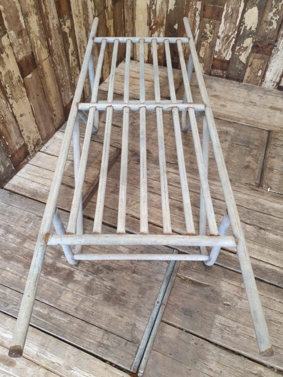 industrial galvanised steel hay stretcher garden decorative