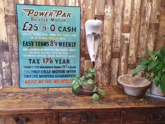 wooden painted advertising sign art homewares