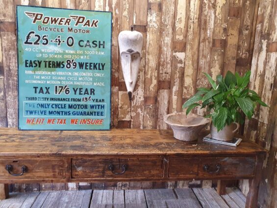 wooden painted advertising sign art homewares