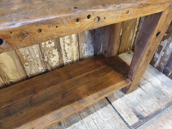 wooden workbench vice furniture tables industrial